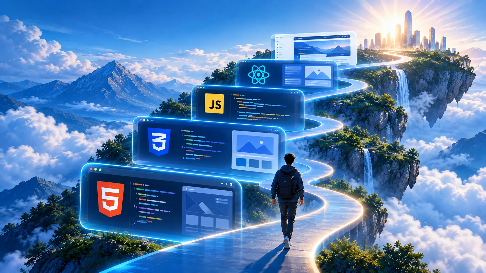 نقشه راه جامع توسعهدهنده فرانتاند با HTML، CSS، جاوااسکریپت و ریاکت
